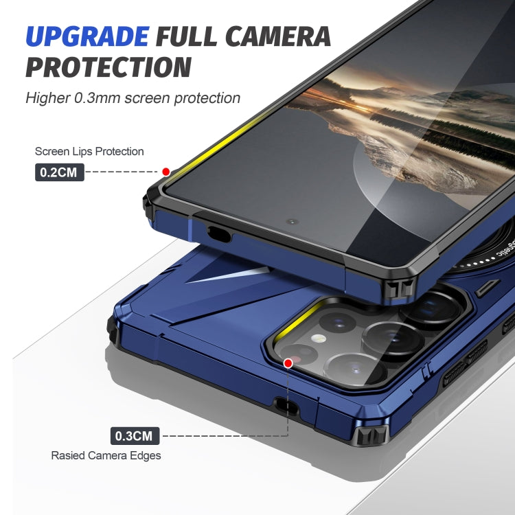 For Samsung Galaxy S25 Ultra 5G MagSafe Magnetic Shockproof Phone Case with Ring Holder