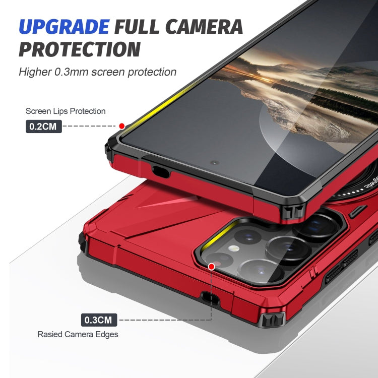 For Samsung Galaxy S25 Ultra 5G MagSafe Magnetic Shockproof Phone Case with Ring Holder