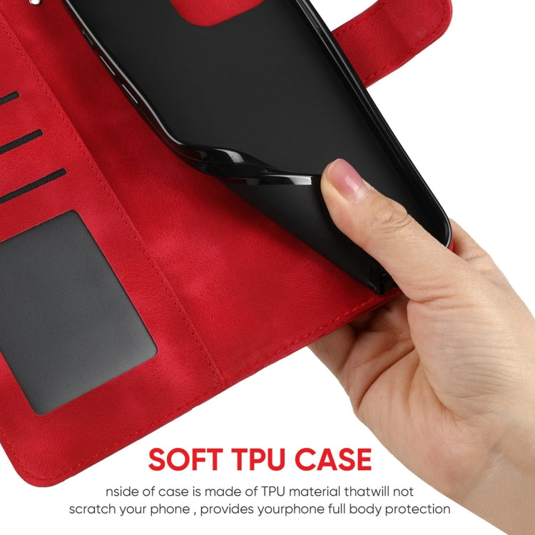 For Redmi Note 14 5G Skin Feel Geometric Lines Leather Phone Case