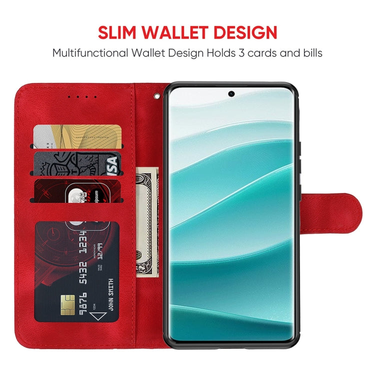 For Redmi Note 14 Pro 5G Skin Feel Geometric Lines Leather Phone Case