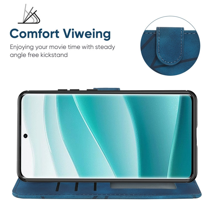For Redmi Note 14 Pro 5G Skin Feel Geometric Lines Leather Phone Case