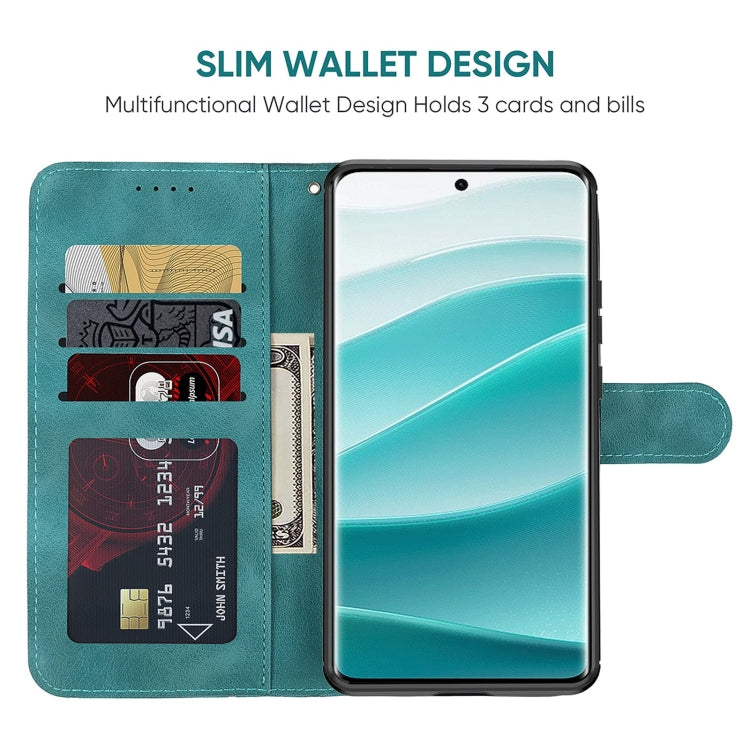 For Redmi Note 14 Pro 5G Skin Feel Geometric Lines Leather Phone Case