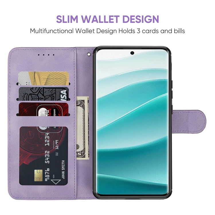For Redmi Note 14 Pro 5G Skin Feel Geometric Lines Leather Phone Case