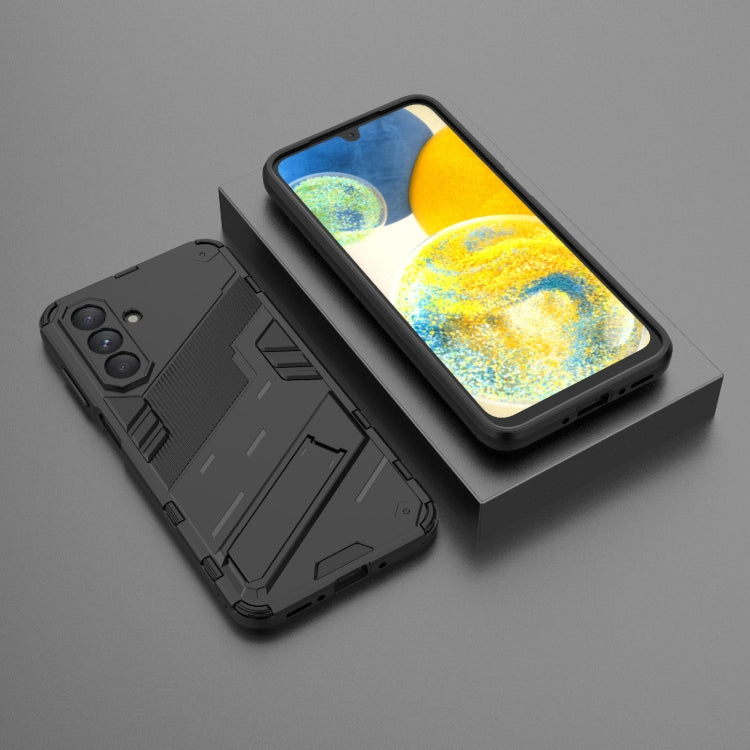 For Samsung Galaxy A26 5G Punk Armor 2 in 1 PC + TPU Shockproof Phone Case with Invisible Holder