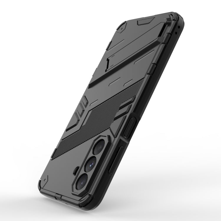 For Samsung Galaxy A26 5G Punk Armor 2 in 1 PC + TPU Shockproof Phone Case with Invisible Holder