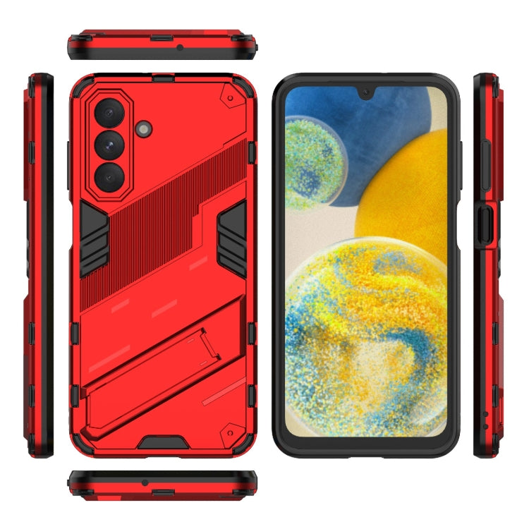 For Samsung Galaxy A26 5G Punk Armor 2 in 1 PC + TPU Shockproof Phone Case with Invisible Holder