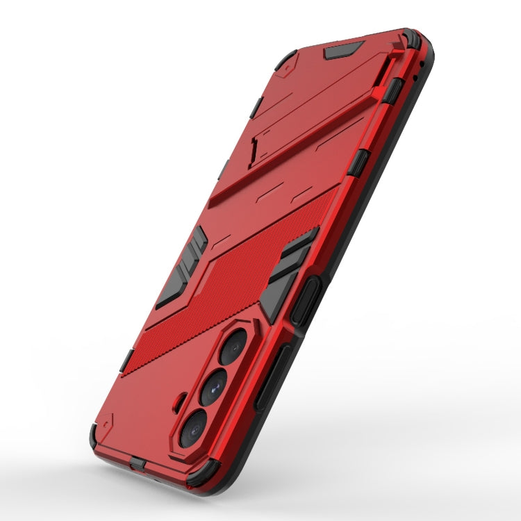 For Samsung Galaxy A26 5G Punk Armor 2 in 1 PC + TPU Shockproof Phone Case with Invisible Holder