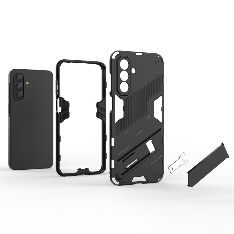 For Samsung Galaxy A26 5G Punk Armor 2 in 1 PC + TPU Shockproof Phone Case with Invisible Holder