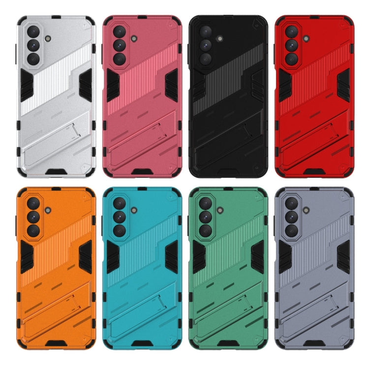 For Samsung Galaxy A26 5G Punk Armor 2 in 1 PC + TPU Shockproof Phone Case with Invisible Holder