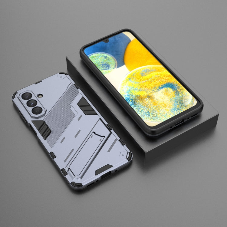 For Samsung Galaxy A26 5G Punk Armor 2 in 1 PC + TPU Shockproof Phone Case with Invisible Holder
