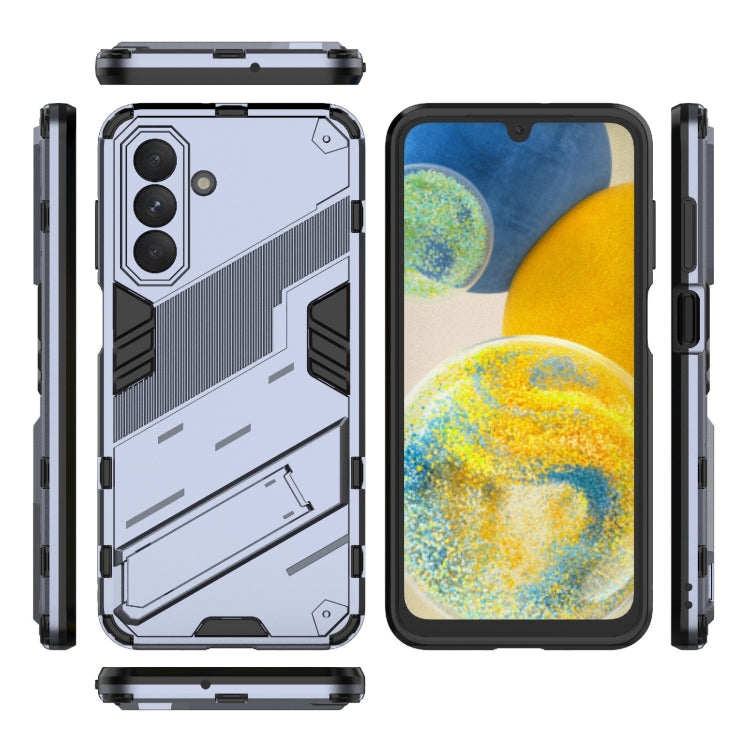 For Samsung Galaxy A26 5G Punk Armor 2 in 1 PC + TPU Shockproof Phone Case with Invisible Holder