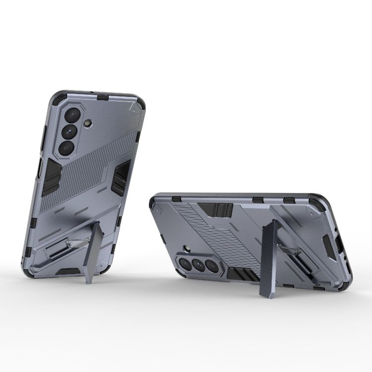 For Samsung Galaxy A26 5G Punk Armor 2 in 1 PC + TPU Shockproof Phone Case with Invisible Holder