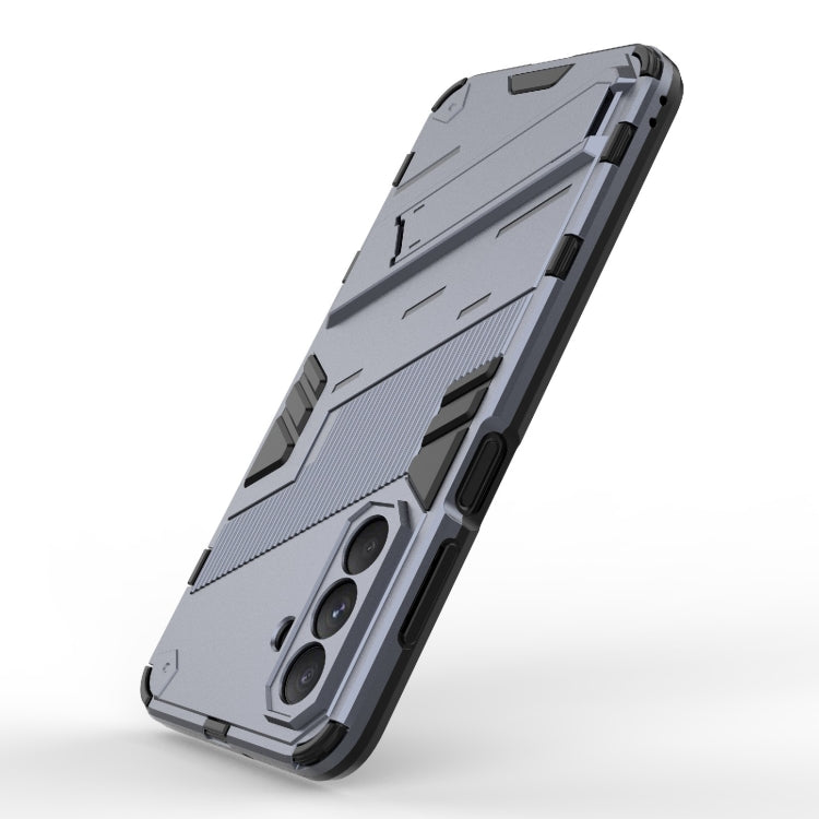 For Samsung Galaxy A26 5G Punk Armor 2 in 1 PC + TPU Shockproof Phone Case with Invisible Holder