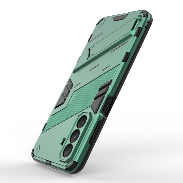 For Samsung Galaxy A26 5G Punk Armor 2 in 1 PC + TPU Shockproof Phone Case with Invisible Holder