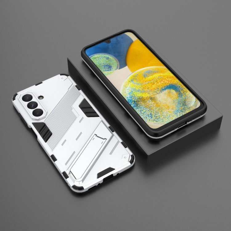 For Samsung Galaxy A26 5G Punk Armor 2 in 1 PC + TPU Shockproof Phone Case with Invisible Holder