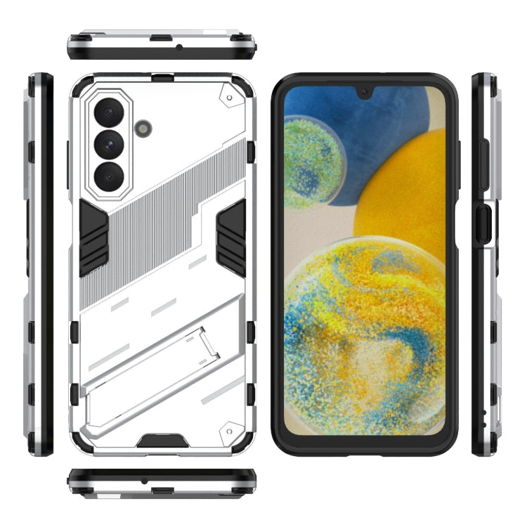 For Samsung Galaxy A26 5G Punk Armor 2 in 1 PC + TPU Shockproof Phone Case with Invisible Holder