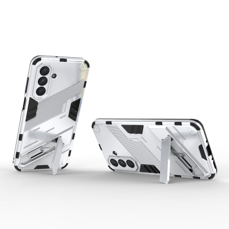 For Samsung Galaxy A26 5G Punk Armor 2 in 1 PC + TPU Shockproof Phone Case with Invisible Holder