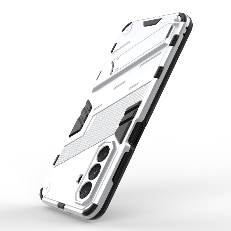 For Samsung Galaxy A26 5G Punk Armor 2 in 1 PC + TPU Shockproof Phone Case with Invisible Holder