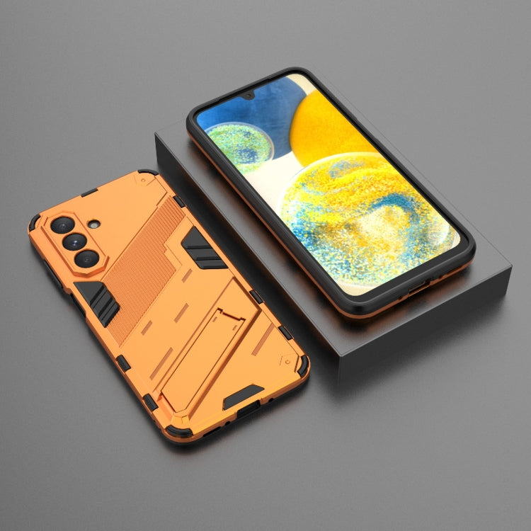 For Samsung Galaxy A26 5G Punk Armor 2 in 1 PC + TPU Shockproof Phone Case with Invisible Holder