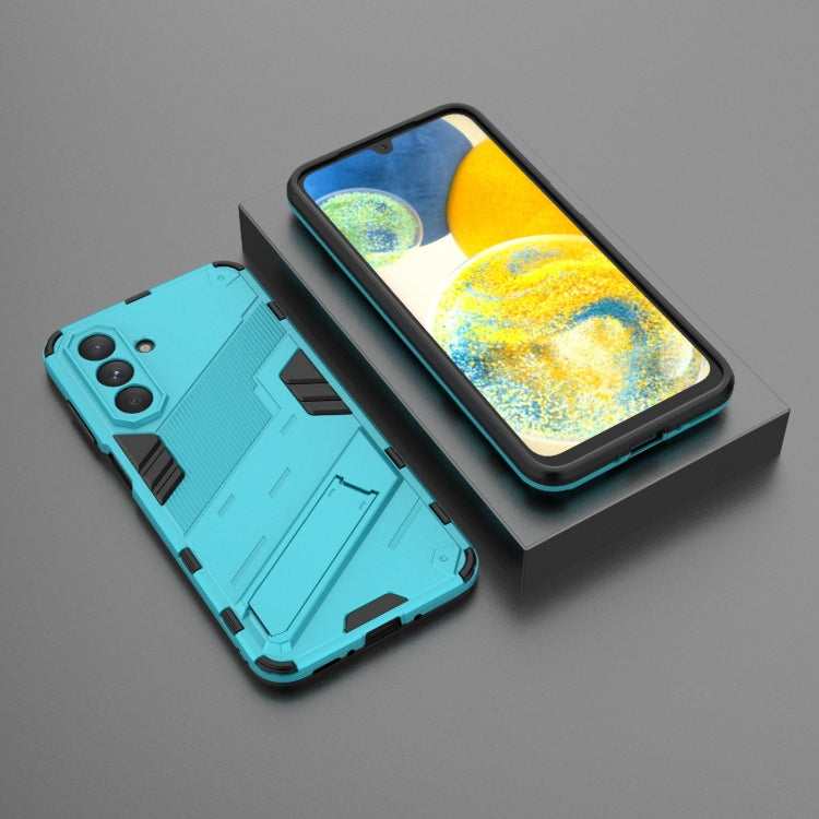 For Samsung Galaxy A26 5G Punk Armor 2 in 1 PC + TPU Shockproof Phone Case with Invisible Holder