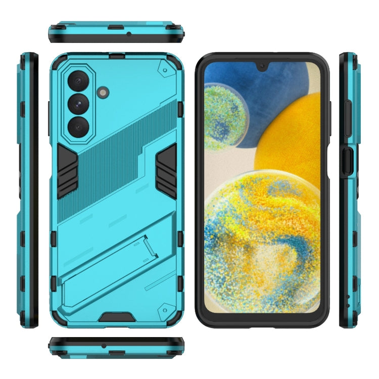 For Samsung Galaxy A26 5G Punk Armor 2 in 1 PC + TPU Shockproof Phone Case with Invisible Holder