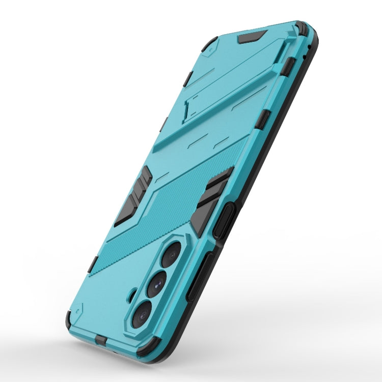 For Samsung Galaxy A26 5G Punk Armor 2 in 1 PC + TPU Shockproof Phone Case with Invisible Holder