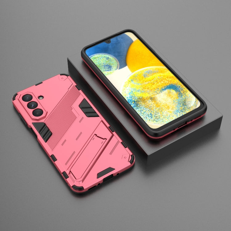 For Samsung Galaxy A26 5G Punk Armor 2 in 1 PC + TPU Shockproof Phone Case with Invisible Holder