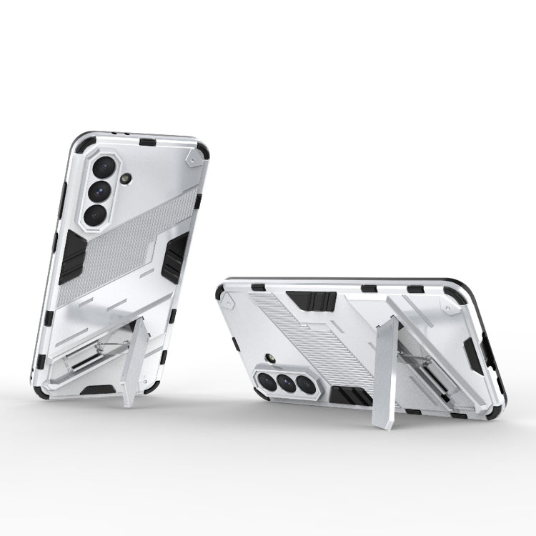 For Samsung Galaxy A56 5G Punk Armor 2 in 1 PC + TPU Shockproof Phone Case with Invisible Holder