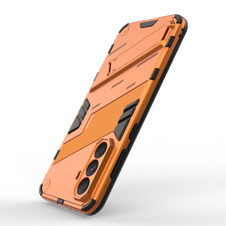 For Samsung Galaxy A56 5G Punk Armor 2 in 1 PC + TPU Shockproof Phone Case with Invisible Holder