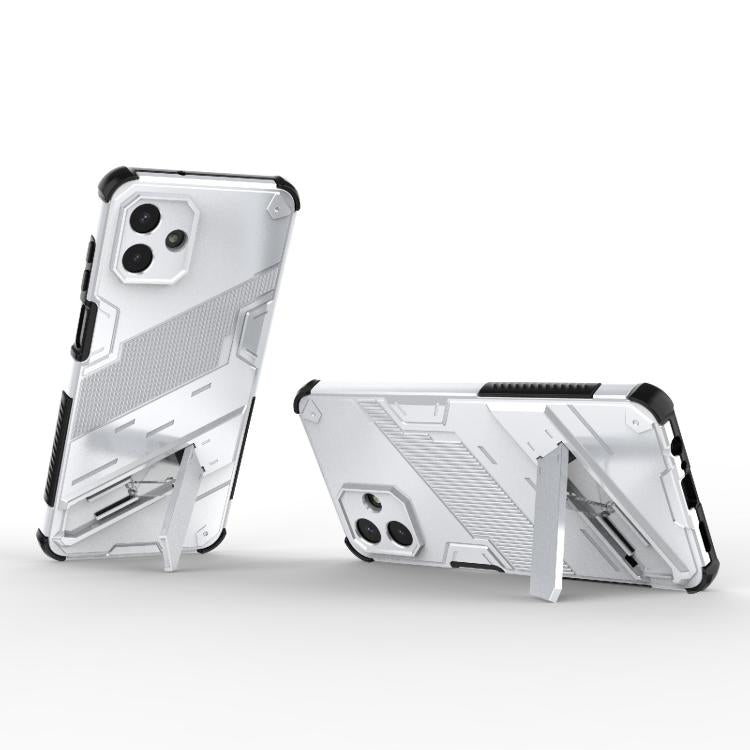 For Samsung Galaxy A07 4G Punk Armor 2 in 1 PC + TPU Shockproof Phone Case with Invisible Holder