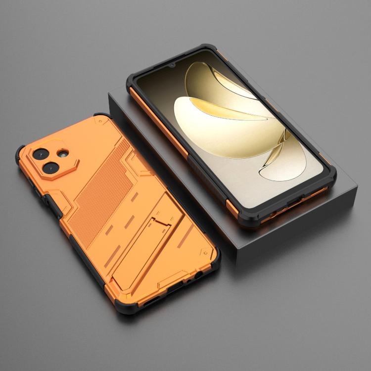 For Samsung Galaxy A07 4G Punk Armor 2 in 1 PC + TPU Shockproof Phone Case with Invisible Holder