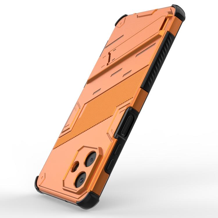 For Samsung Galaxy A07 4G Punk Armor 2 in 1 PC + TPU Shockproof Phone Case with Invisible Holder