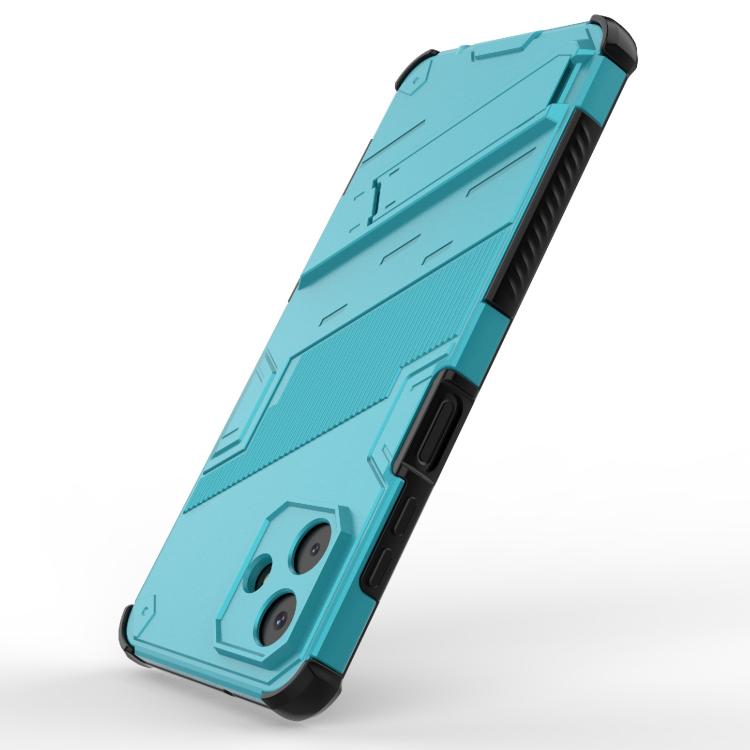 For Samsung Galaxy A07 4G Punk Armor 2 in 1 PC + TPU Shockproof Phone Case with Invisible Holder