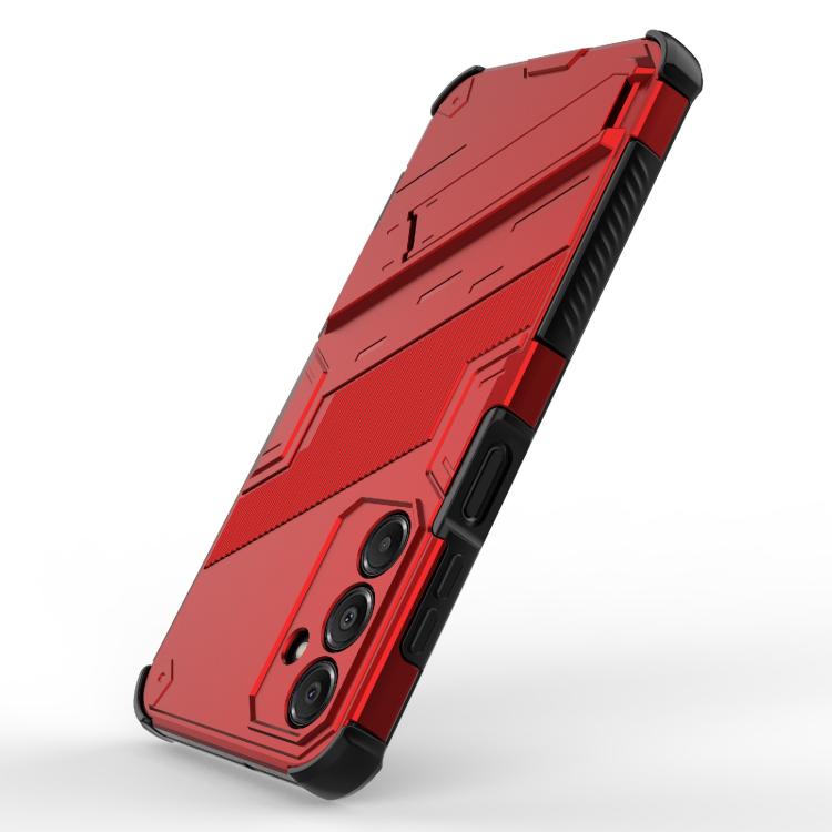 For Samsung Galaxy A16 5G Punk Armor 2 in 1 PC + TPU Shockproof Phone Case with Invisible Holder