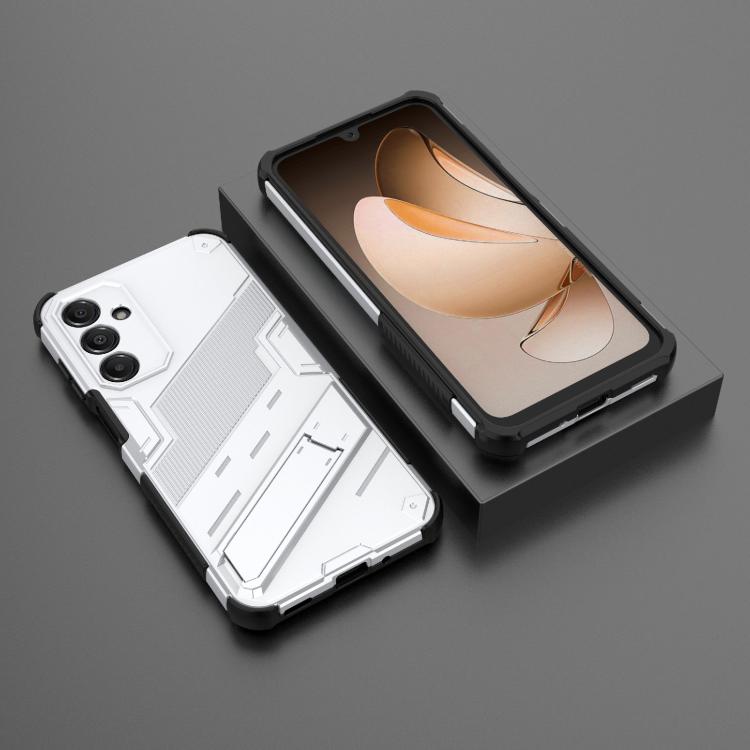 For Samsung Galaxy A16 5G Punk Armor 2 in 1 PC + TPU Shockproof Phone Case with Invisible Holder