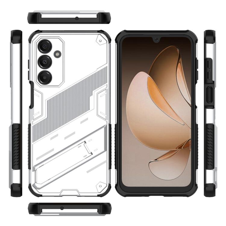 For Samsung Galaxy A16 5G Punk Armor 2 in 1 PC + TPU Shockproof Phone Case with Invisible Holder