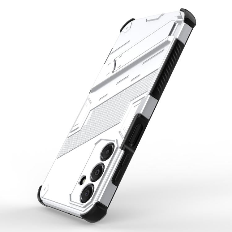 For Samsung Galaxy A16 5G Punk Armor 2 in 1 PC + TPU Shockproof Phone Case with Invisible Holder