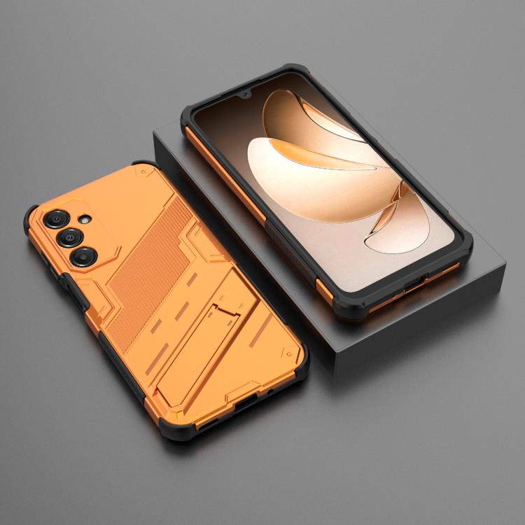 For Samsung Galaxy A16 5G Punk Armor 2 in 1 PC + TPU Shockproof Phone Case with Invisible Holder