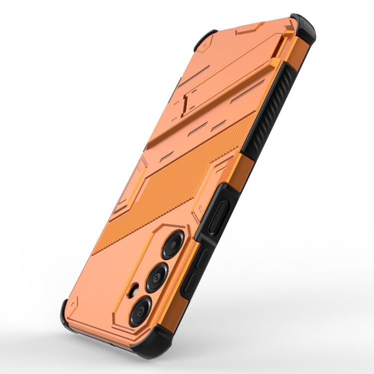 For Samsung Galaxy A16 5G Punk Armor 2 in 1 PC + TPU Shockproof Phone Case with Invisible Holder