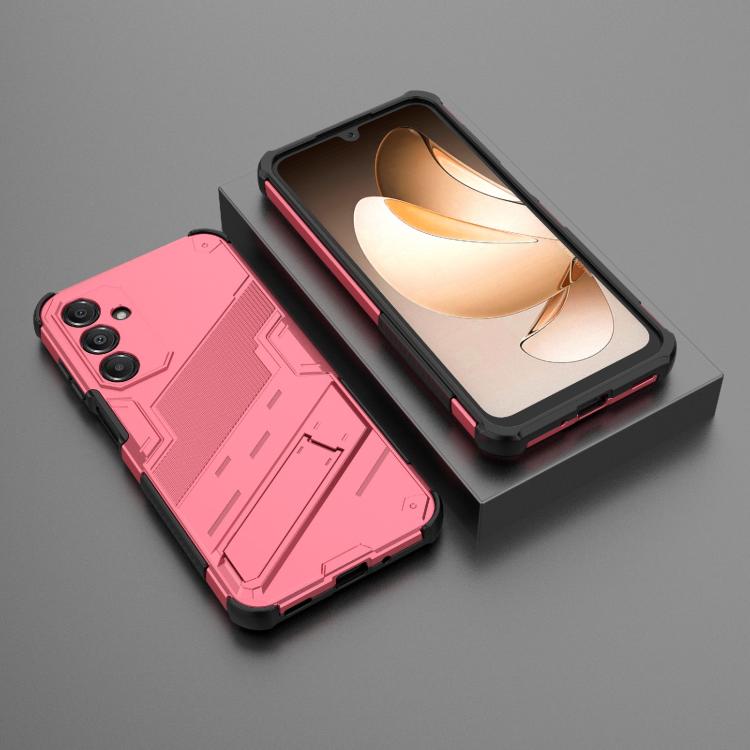For Samsung Galaxy A16 5G Punk Armor 2 in 1 PC + TPU Shockproof Phone Case with Invisible Holder