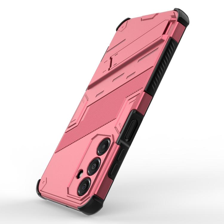 For Samsung Galaxy A16 5G Punk Armor 2 in 1 PC + TPU Shockproof Phone Case with Invisible Holder