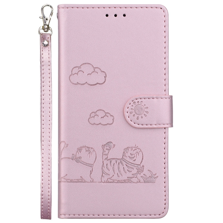For Huawei nova 13 Pro Cute Cats RFID Leather Phone Case