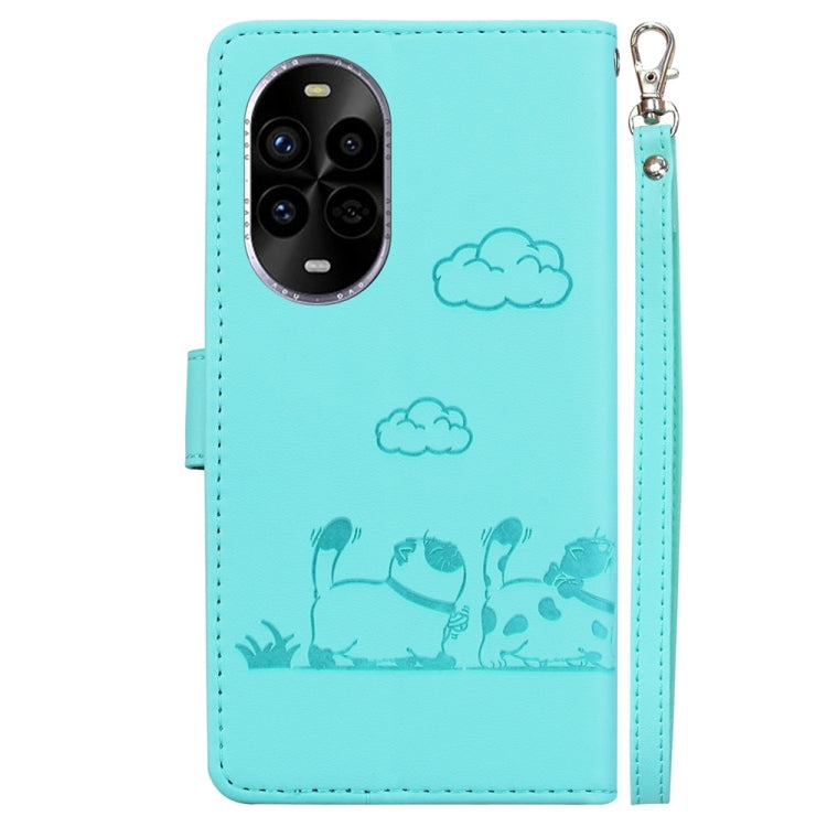 For Huawei nova 13 Pro Cute Cats RFID Leather Phone Case