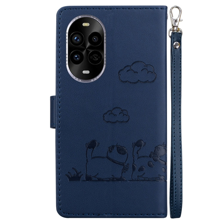 For Huawei nova 13 Pro Cute Cats RFID Leather Phone Case