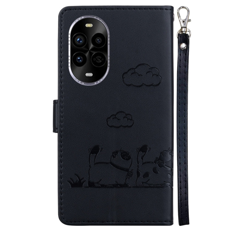 For Huawei nova 13 Pro Cute Cats RFID Leather Phone Case