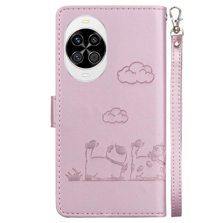 For Huawei nova 14 Cute Cats RFID Leather Phone Case