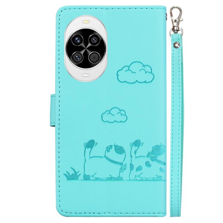 For Huawei nova 14 Cute Cats RFID Leather Phone Case