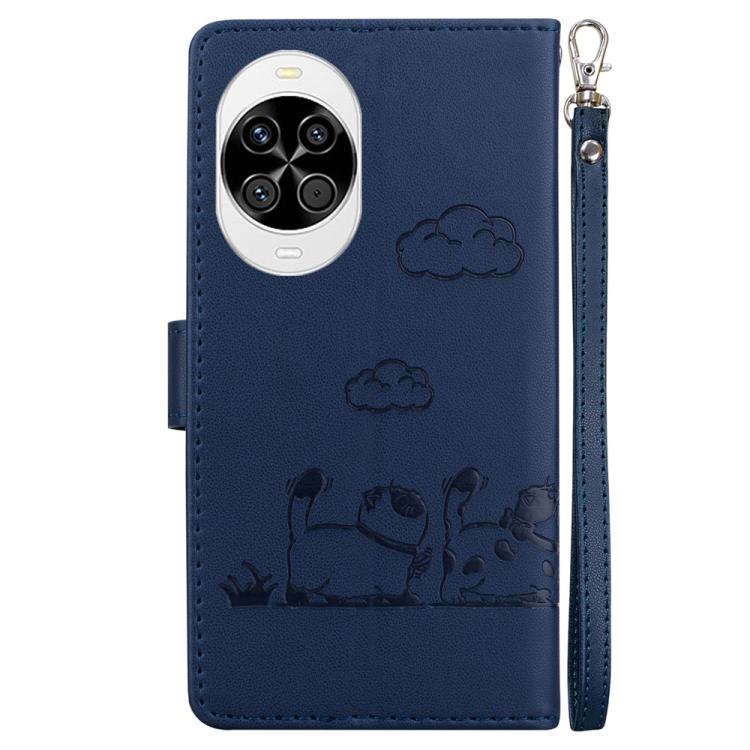 For Huawei nova 14 Cute Cats RFID Leather Phone Case