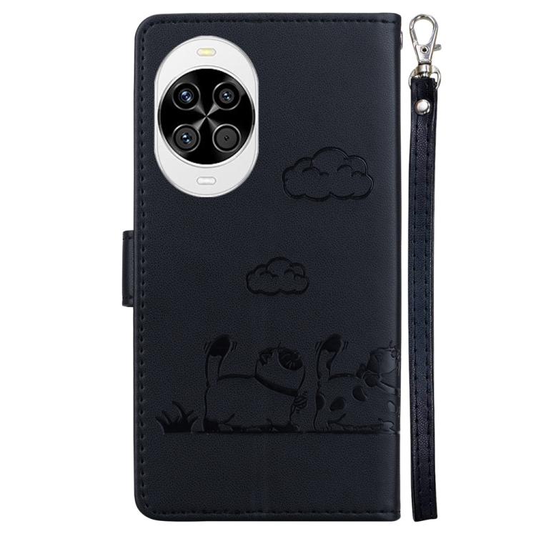 For Huawei nova 14 Cute Cats RFID Leather Phone Case