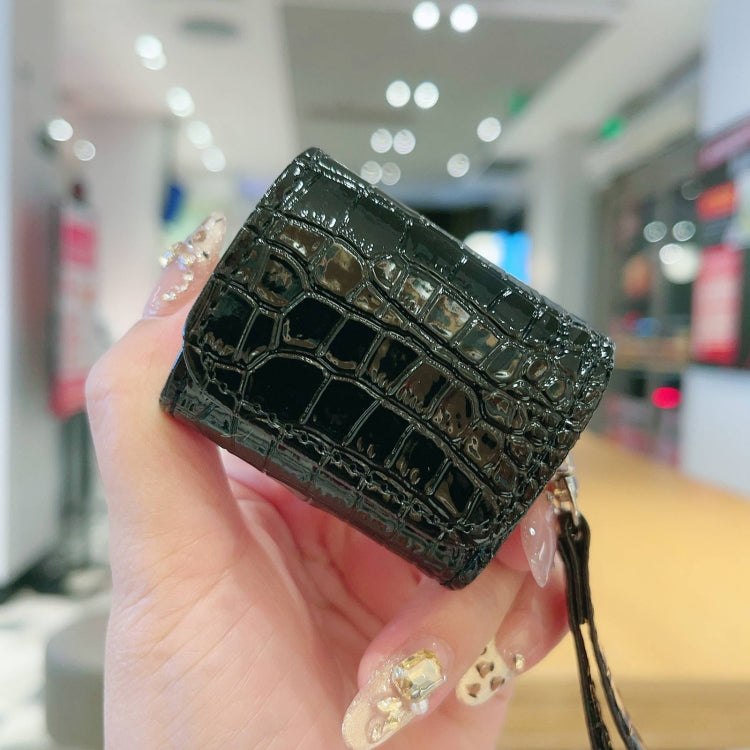 For AirPods 4 Crocodile Texture Earphones Protective Case